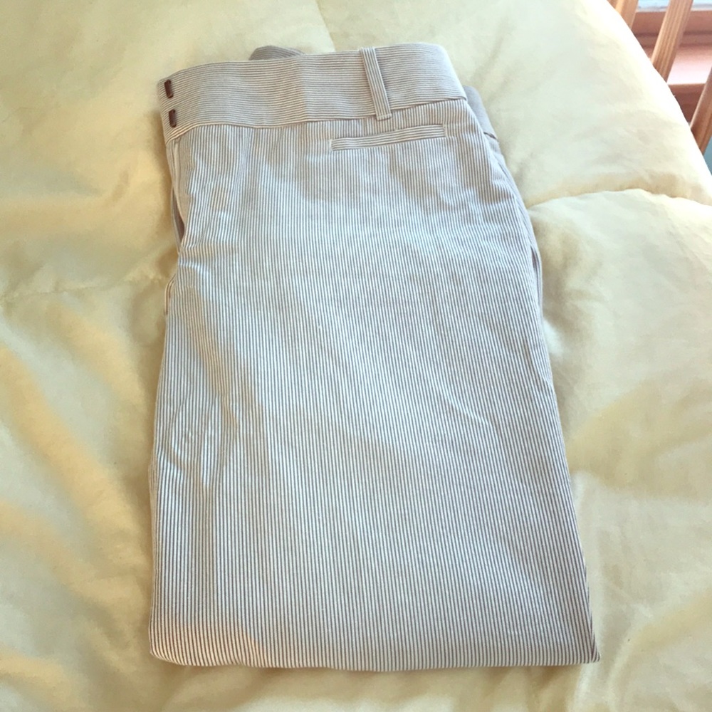Pinstripe capris from loft
